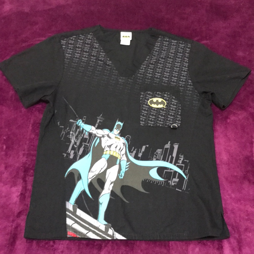 Dc Comic Batman scrub top.